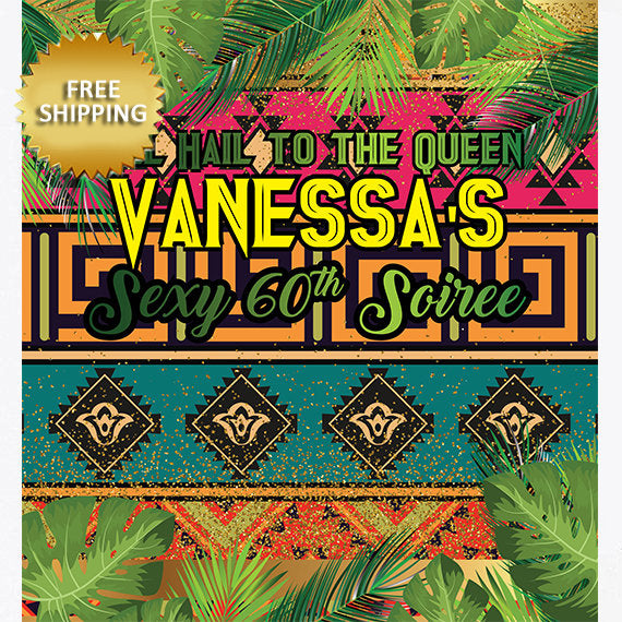 Tribal Step and Repeat, Africa Backdrop, Royalty backdrop, Jungle Step and Repeat,50th Birthday Step and Repeat, Ethnic Backdrop, Tribal