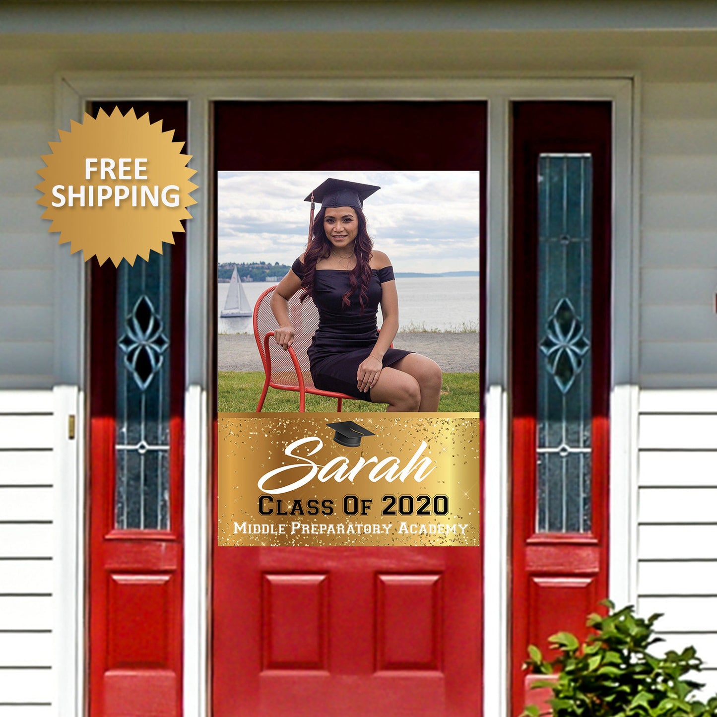 Graduation Door Banner, Class of 2020 Door Banner, Class of 2020 Grad Photo Yard Banner,Graduation banner, Grad Photo Door Banner, Yard sign