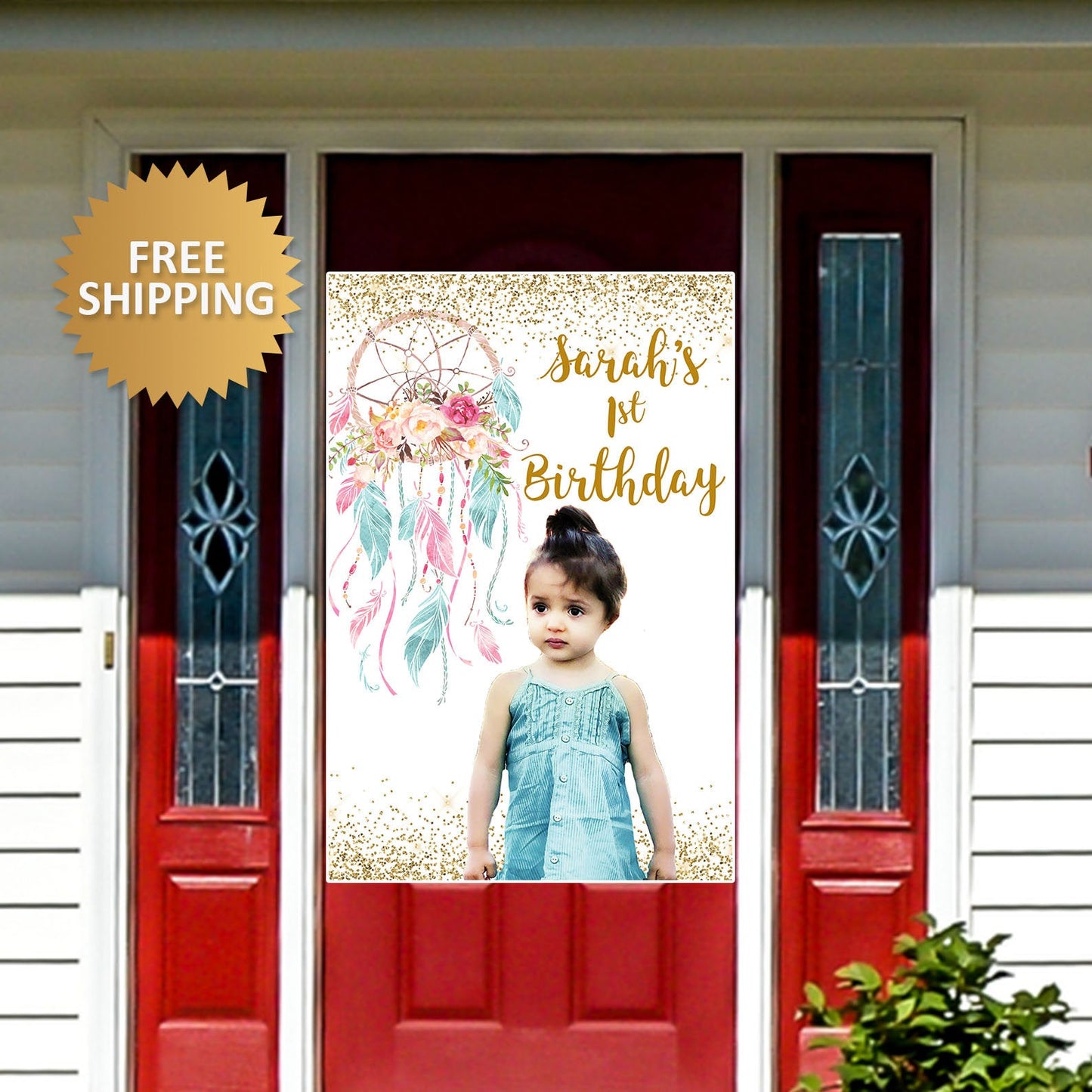 Birthday Door Banner, Dream Catcher Door banner, Birthday Banner, Honk Birthday Banner, Dream Catcher Door Banner, Honk yard Sign