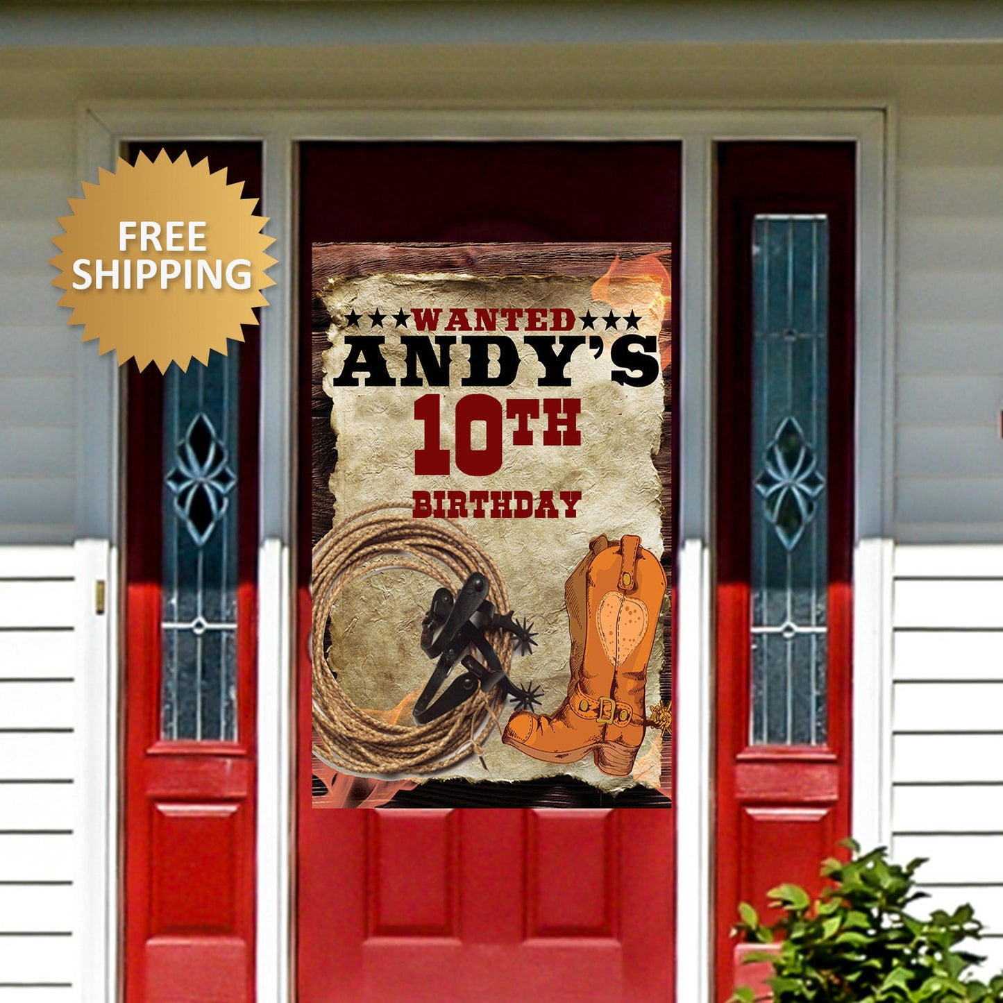 Birthday Door banner, Western Door banner, Western Quarantine Sign, Western Birthday Door banner, Western banner, Quarantine Door Banner