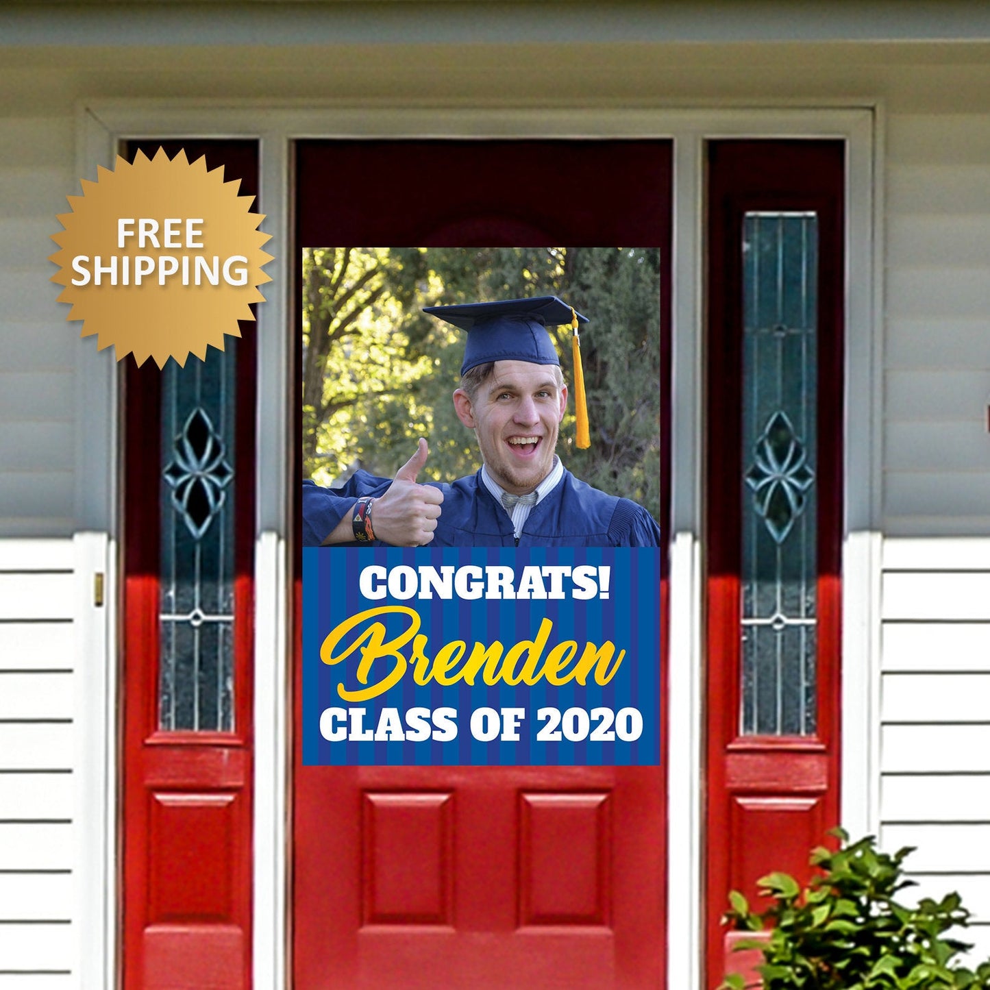 Class of 2020 Grad Photo Banner, Graduation Door Banner, Class of 2020 Yard Door Banner, Graduation banner, Grad Photo Door Sign, Quarantine