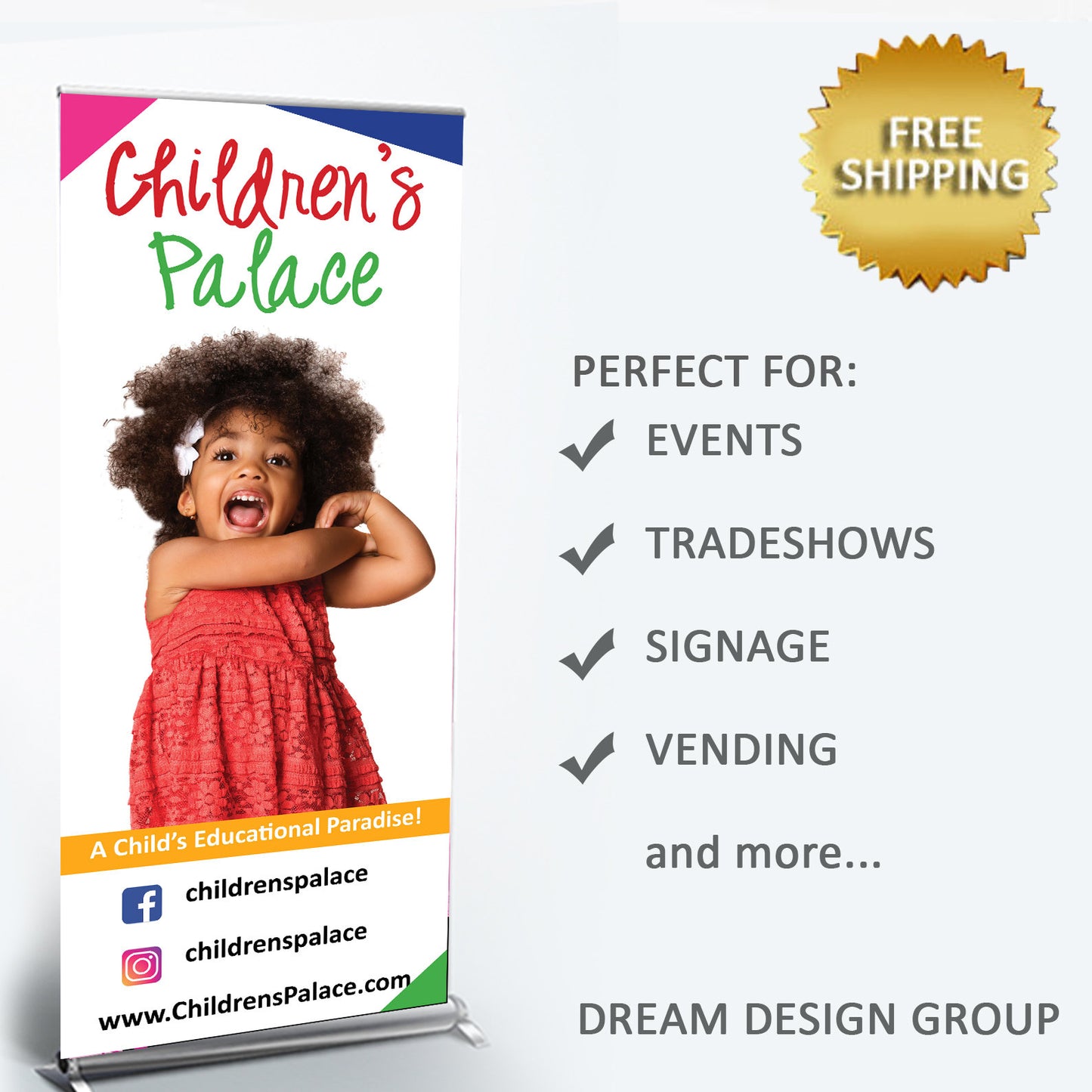 Retractable banner, Retractable stand, Trade show Retractable banner and table runner, Pop Up Shop, Pop Up banner, Custom sign banner