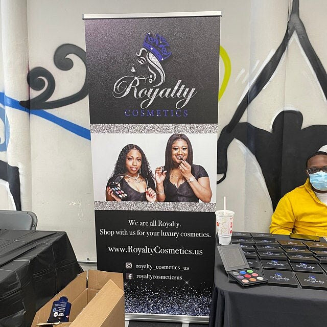 Trade show banner, Business sign, Retractable banner, Pop up shop banner, Custom Roll Up Banner Stand, Social media Retractable banner,photo