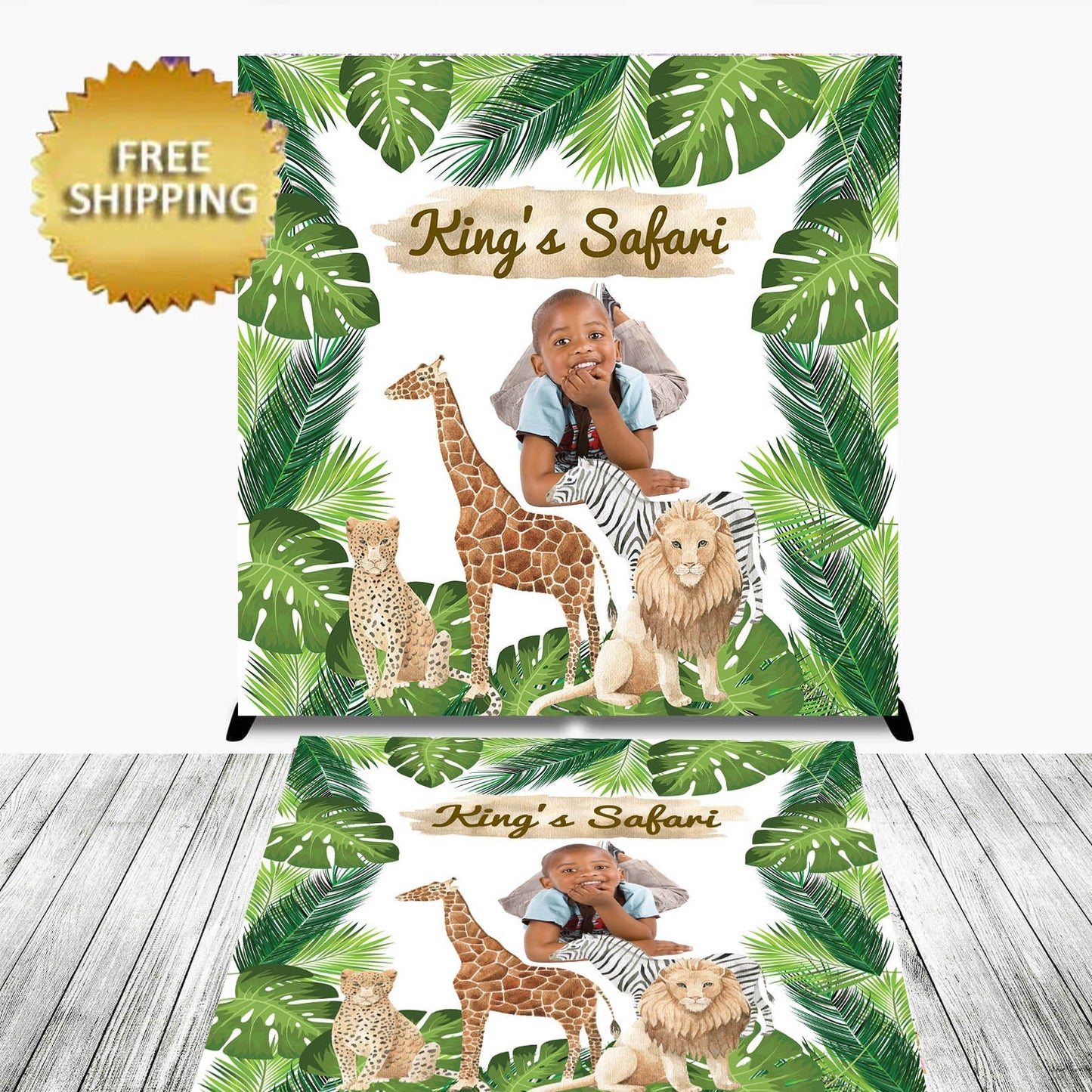 Floor Decal sticker, Removable sticker, Safari decal, Floor Sticker, Birthday backdrop, Birthday floor sticker, Jungle decal sticker