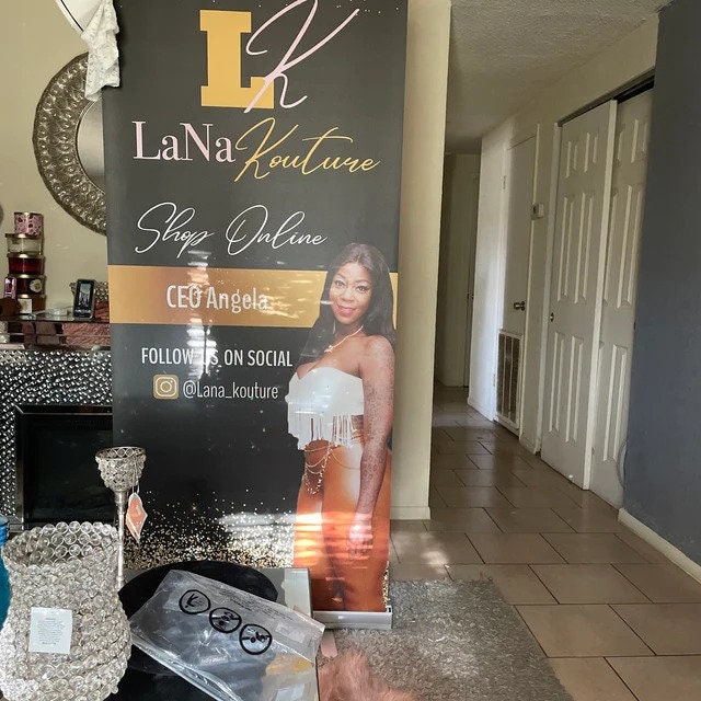 Retractable banner, Business Retractable, Pop up shop banner,Trade show banner, Photo retractable banner, Logo Backdrop, Social Media banner