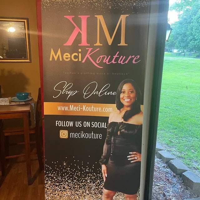 Retractable banner, Business Retractable, Pop up shop banner,Trade show banner, Photo retractable banner, Logo Backdrop, Social Media banner
