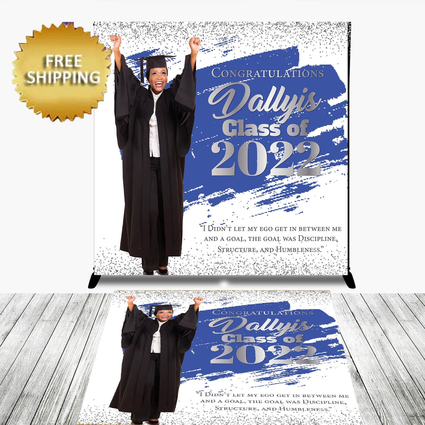 Floor Decal sticker, Removable sticker, Removable vinyl sticker,Floor Sticker,Birthday backdrop, Graduation banner, Graduation floor sticker