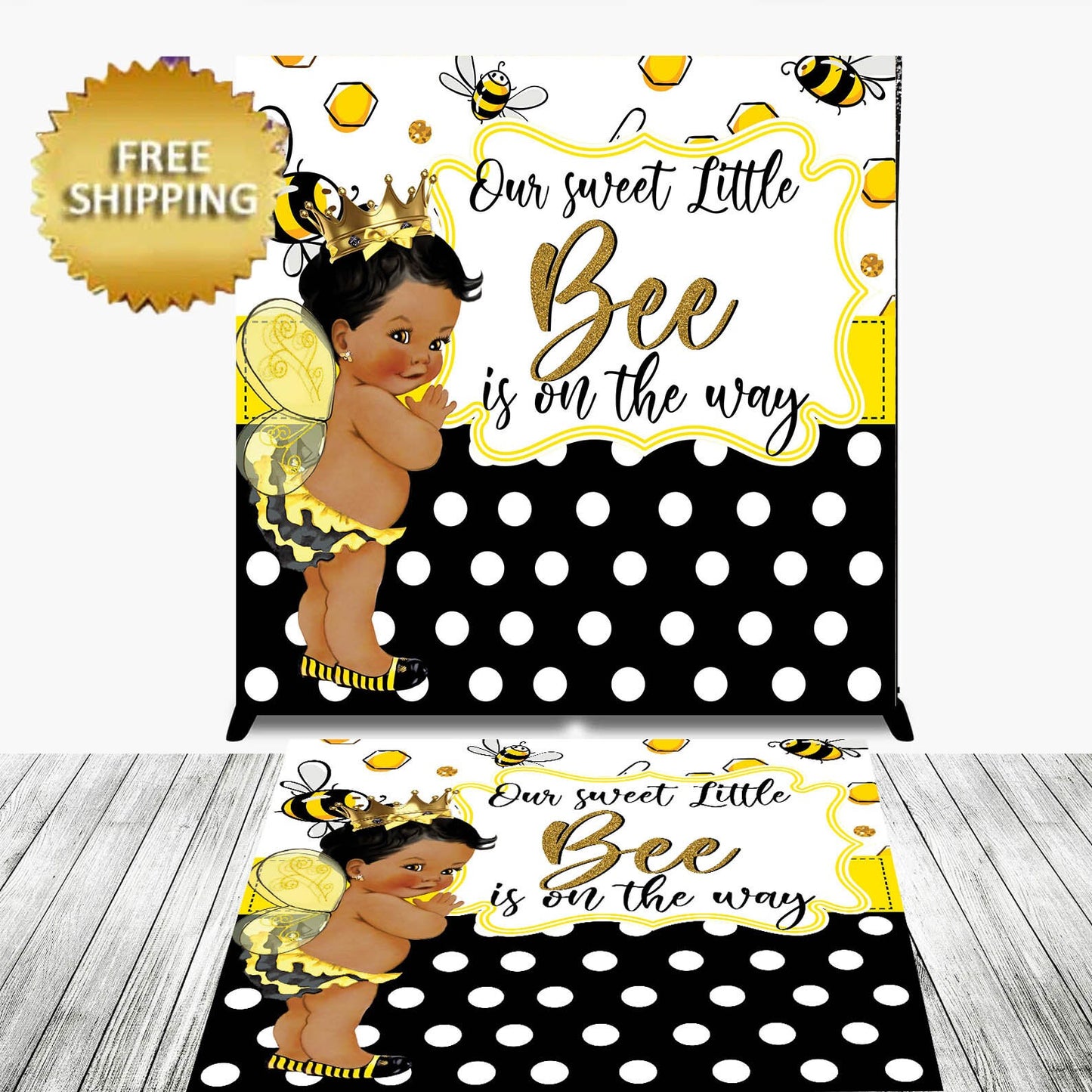 Floor Decal sticker, Removable sticker, Removable vinyl sticker,Floor Sticker,Birthday backdrop, honey bee decal, baby shower floor sticker