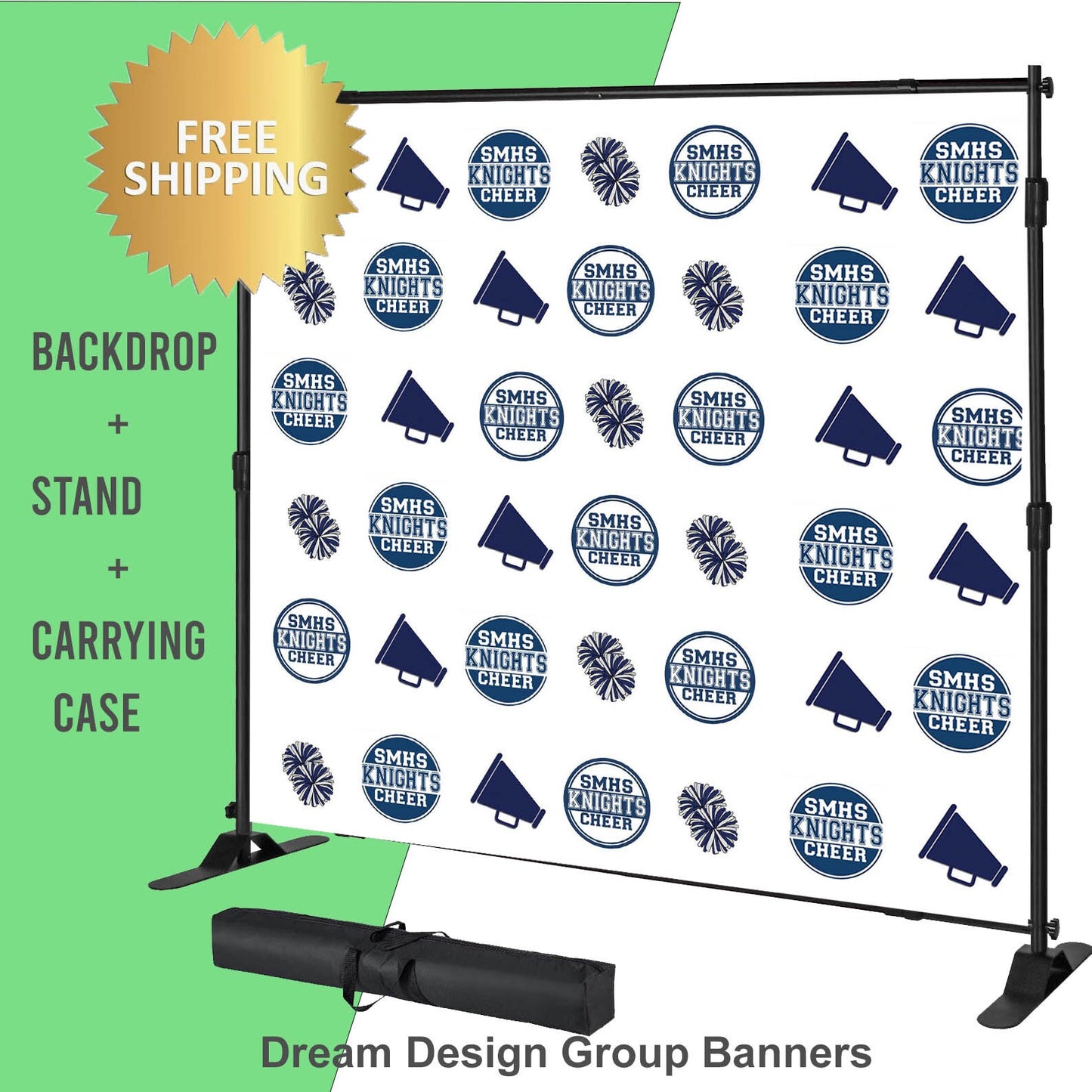 Custom Backdrop, Logo Step Repeat, Fabric Banner Backdrop Stand, Printed Backdrop with Banner Stand, Printed Backdrop and Backdrop Stand