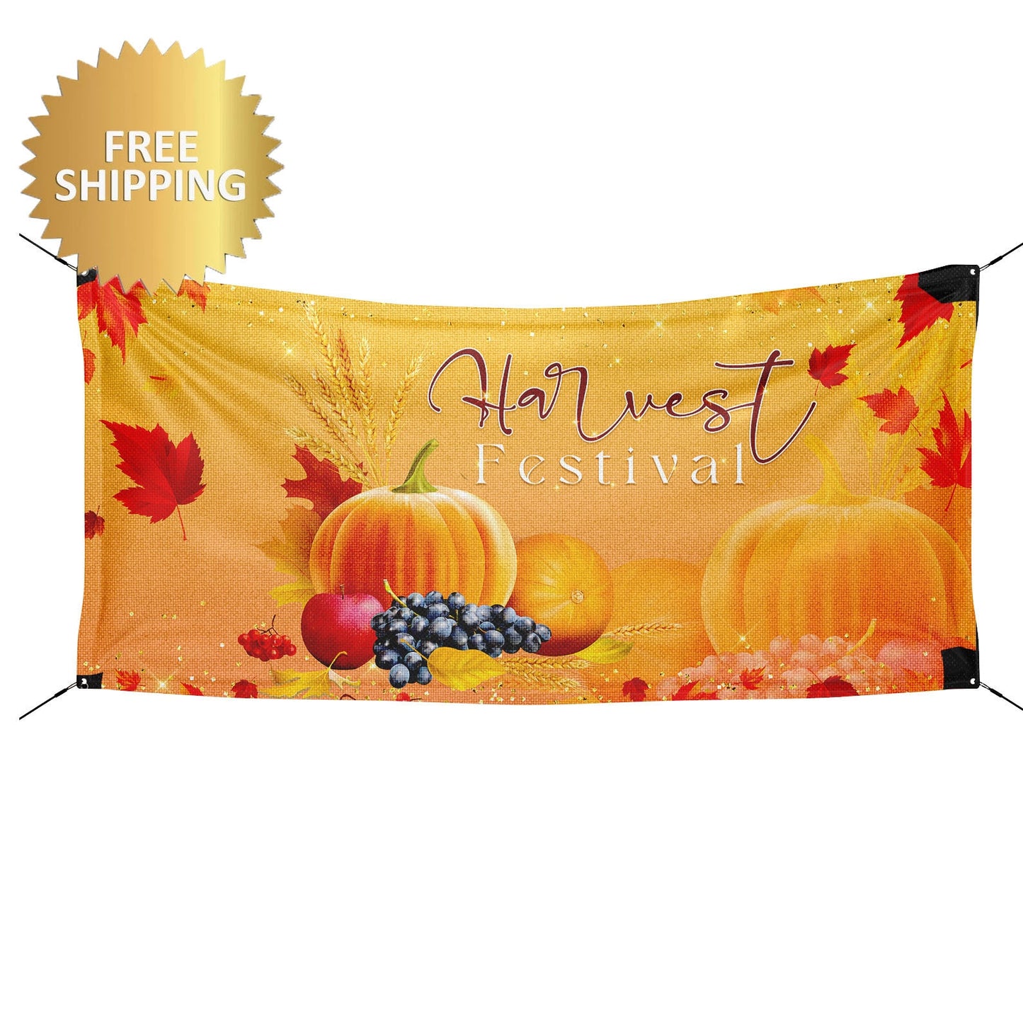Harvest Festival Banner, Harvest Festival, Free Turkey banner, Free Turkey, Thanksgiving banner, Thanksgiving Backdrop,Printed Custom Banner