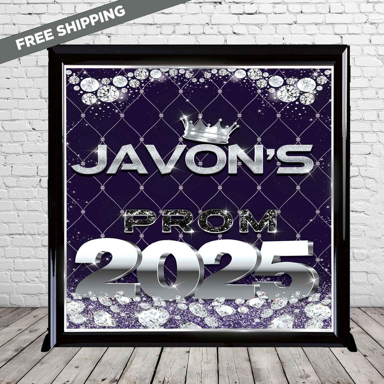 Js Prom Program Backdrop Photo Prom Step and repeat, Prom Send Off, Photo Backdrop, Photo Prom ...
