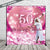 50 and Fabulous, 50th Birthday Backdrop, Birthday Step and Repeat, 50th Backdrop