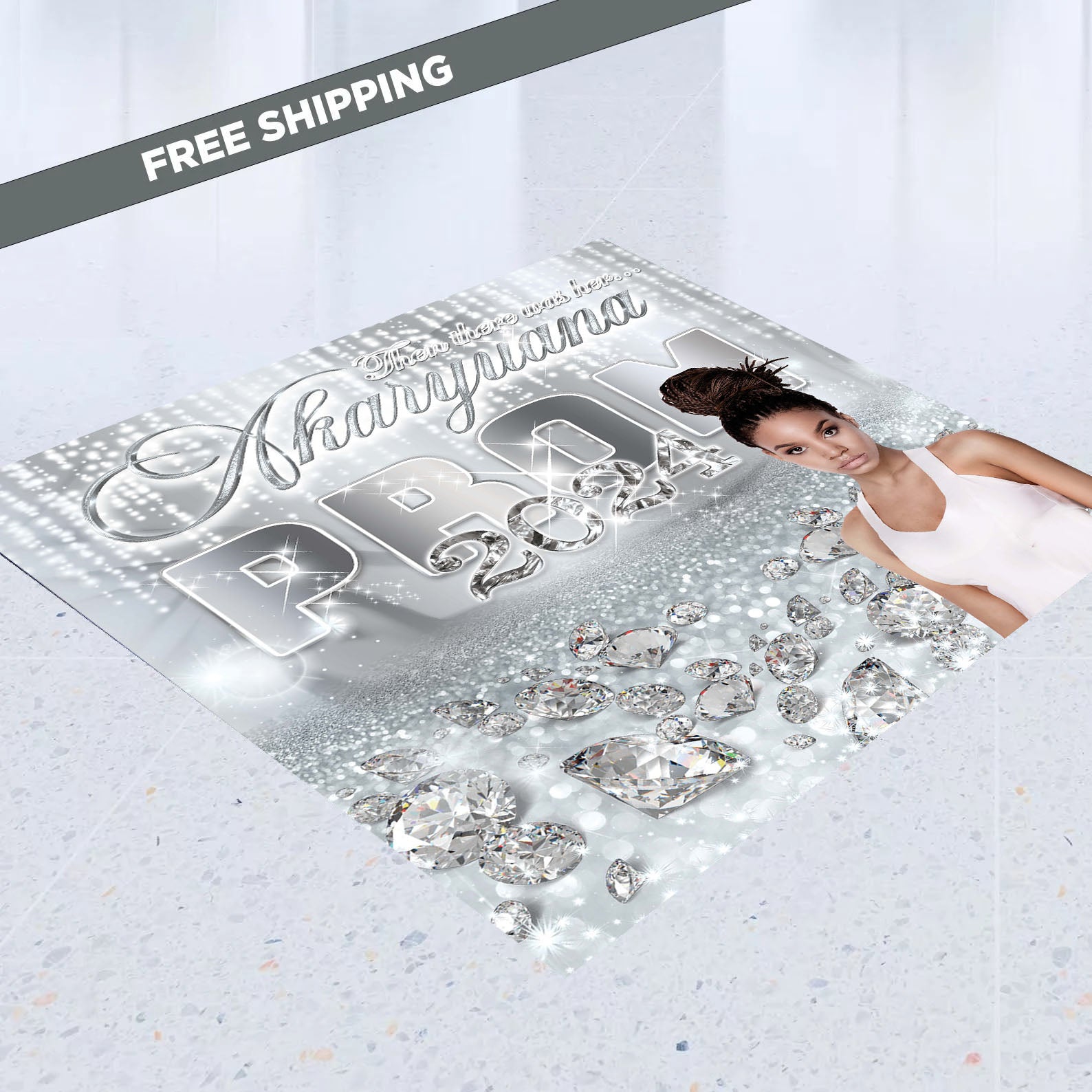 Prom Send Off Decal, Prom Sticker, Prom floor decal, Silver floor deca ...