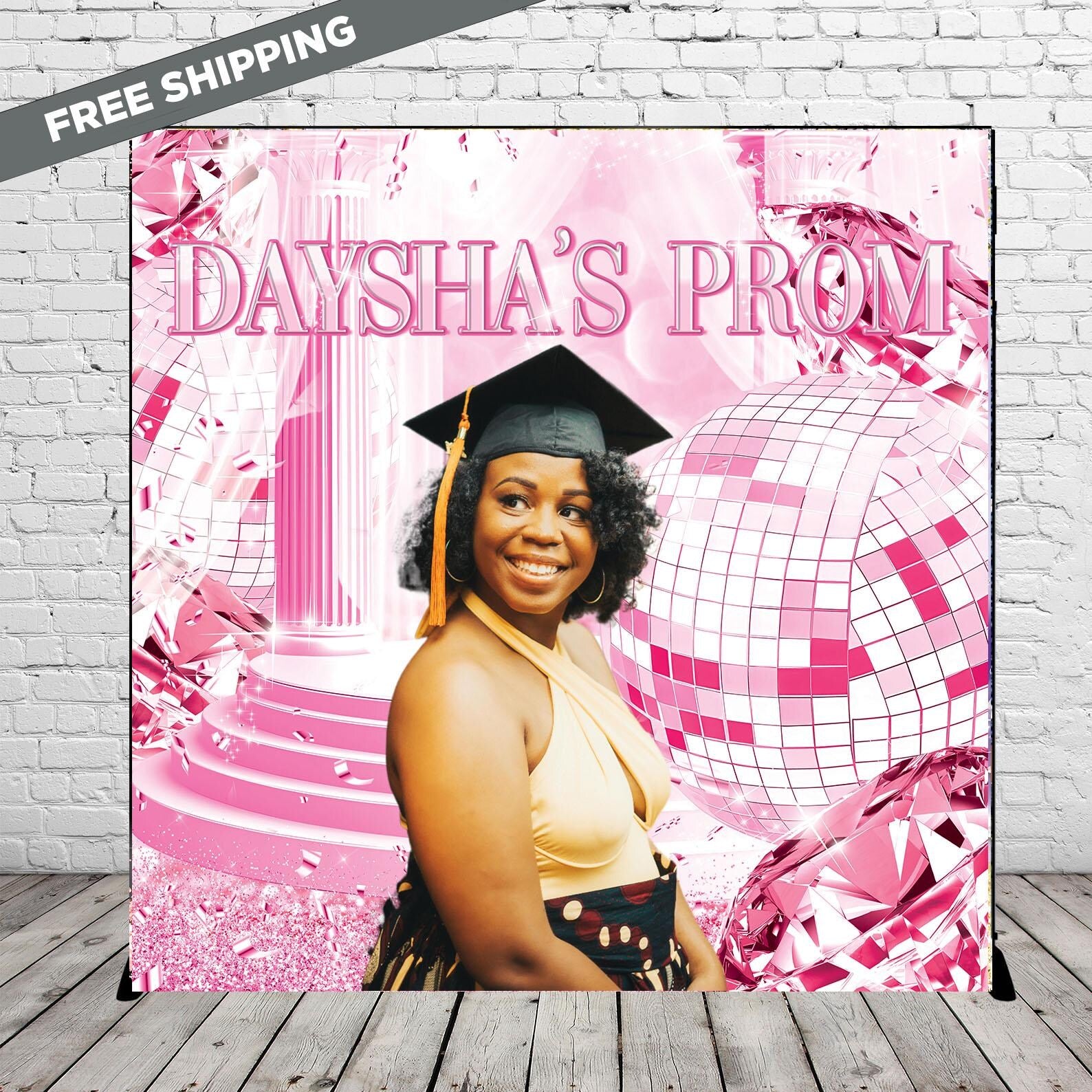 Prom Send Off Backdrop, Prom Step and repeat, Prom Send Off, Photo Bac ...