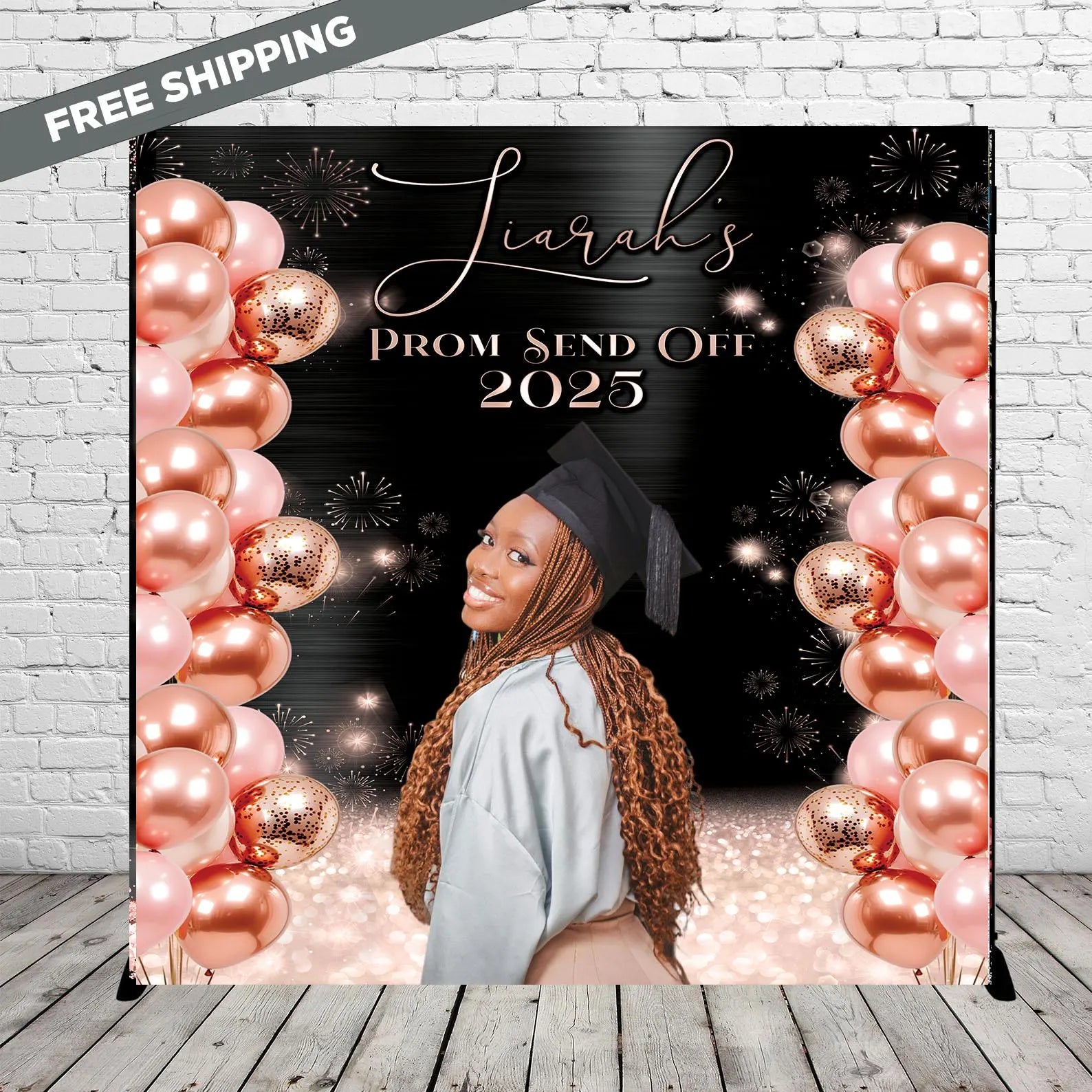 Prom Step and repeat, Prom Send Off, Photo Backdrop, Prom Send Off Bac ...