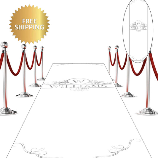 Wedding aisle runner, Red Carpet, Custom red carpet, 3x20 Floor Decal, Removable vinyl sticker, Aisle Runner, Aisle runner personalized