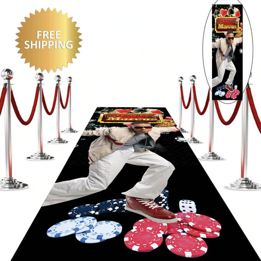 Red Carpet, Custom red carpet, Casino runner, 3x20 Decal, Removable vinyl sticker, Aisle Runner, Casino backdrop, Casino step and repeat