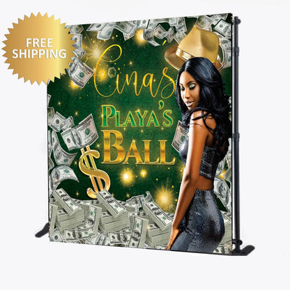 Birthday photo backdrop, Photo step and repeat, Player's Ball backdrop, Money backdrop, Birthday step and repeat, Prom backdrop, Sweet 16