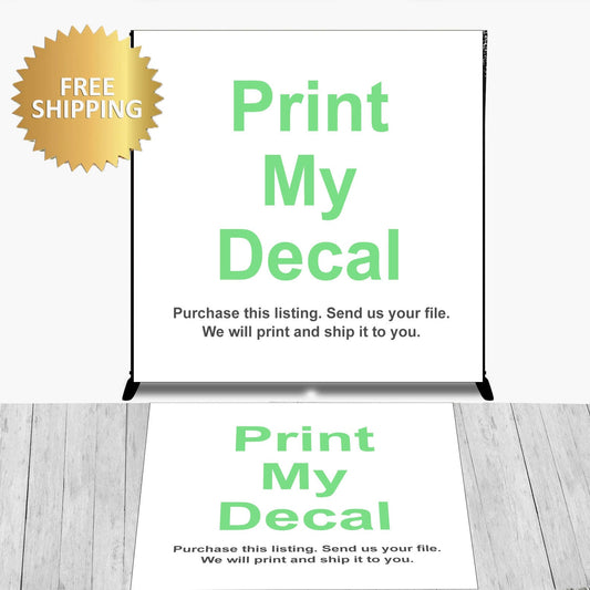 Custom Floor Decal sticker, Removable sticker, Print my file, Print my design, print my decal, print my backdrop, removable decal, sticker
