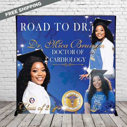 Graduation step and repeat, nurse step repeat, Photo backdrop, Photo step repeat, Custom backdrop,Graduation backdrop, calling the shots