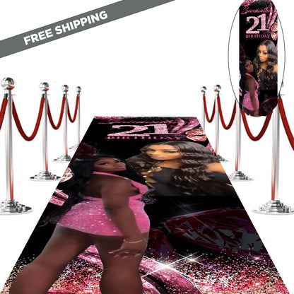 Red Carpet, Custom red carpet, aisle runner, 3x20 Floor Decal, Prom backdrop, Removable sticker, birthday banner, Aisle runner