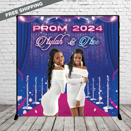 Prom send off backdrop, prom send off sign, prom backdrop, prom step and repeat,Custom backdrop, Photo step and repeat, Prom Step and repeat