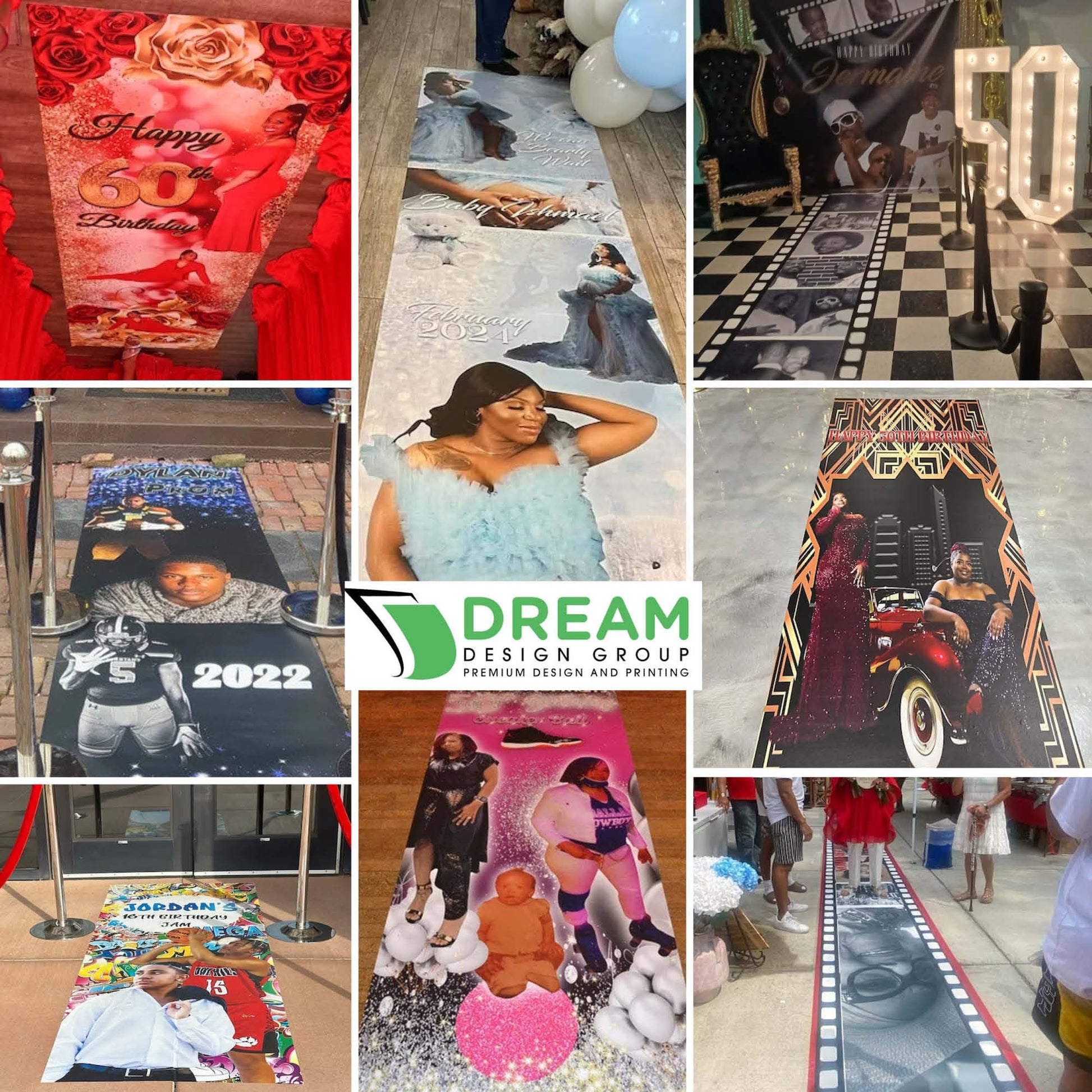 Custom red carpet, aisle runner, 3x20 Floor Decal, Removable vinyl sticker, Hollywood backdrop, Aisle runner personalized, prom backdrop