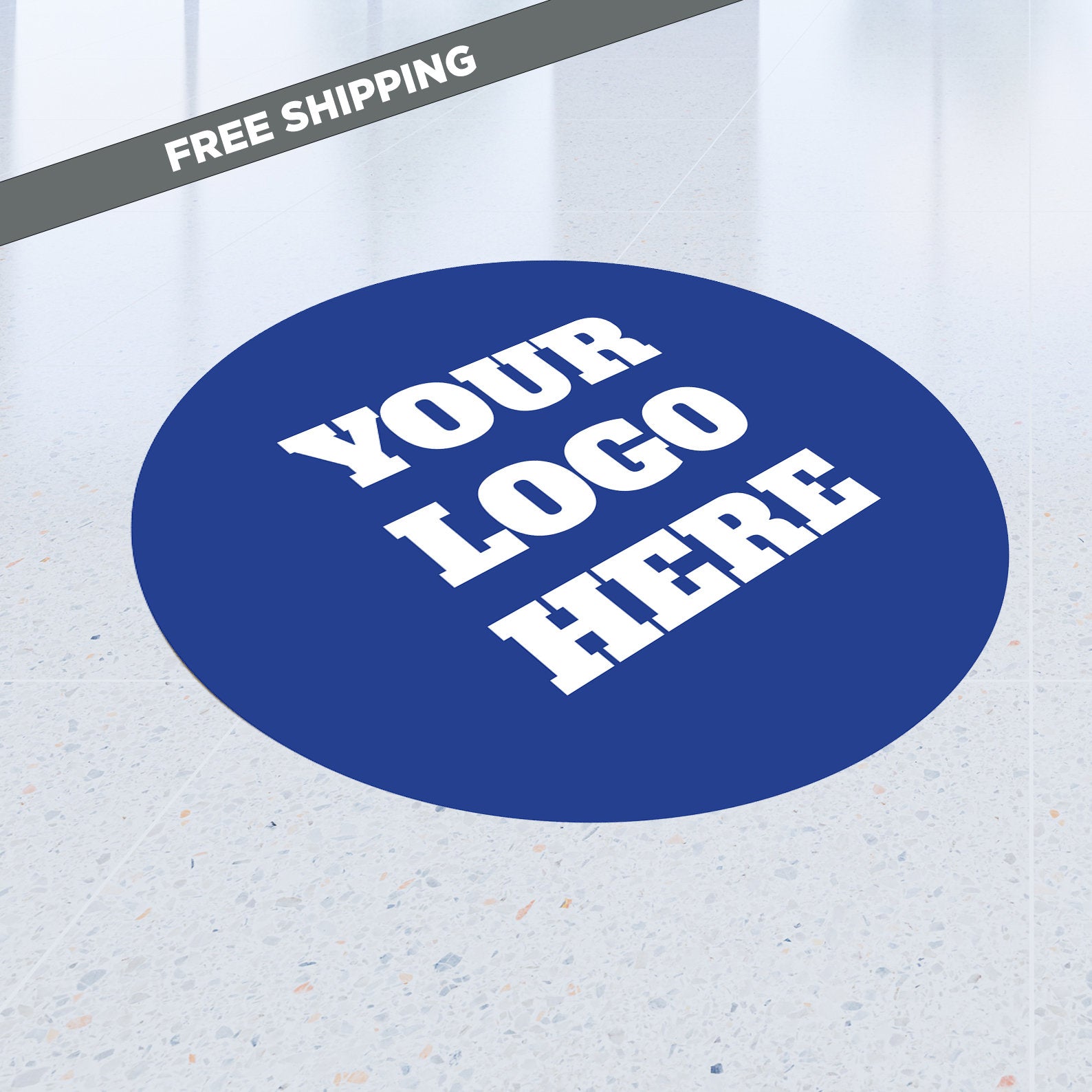 Circle Floor Decals, Logo Round Floor Decal, Custom Wedding Vinyl Deca ...