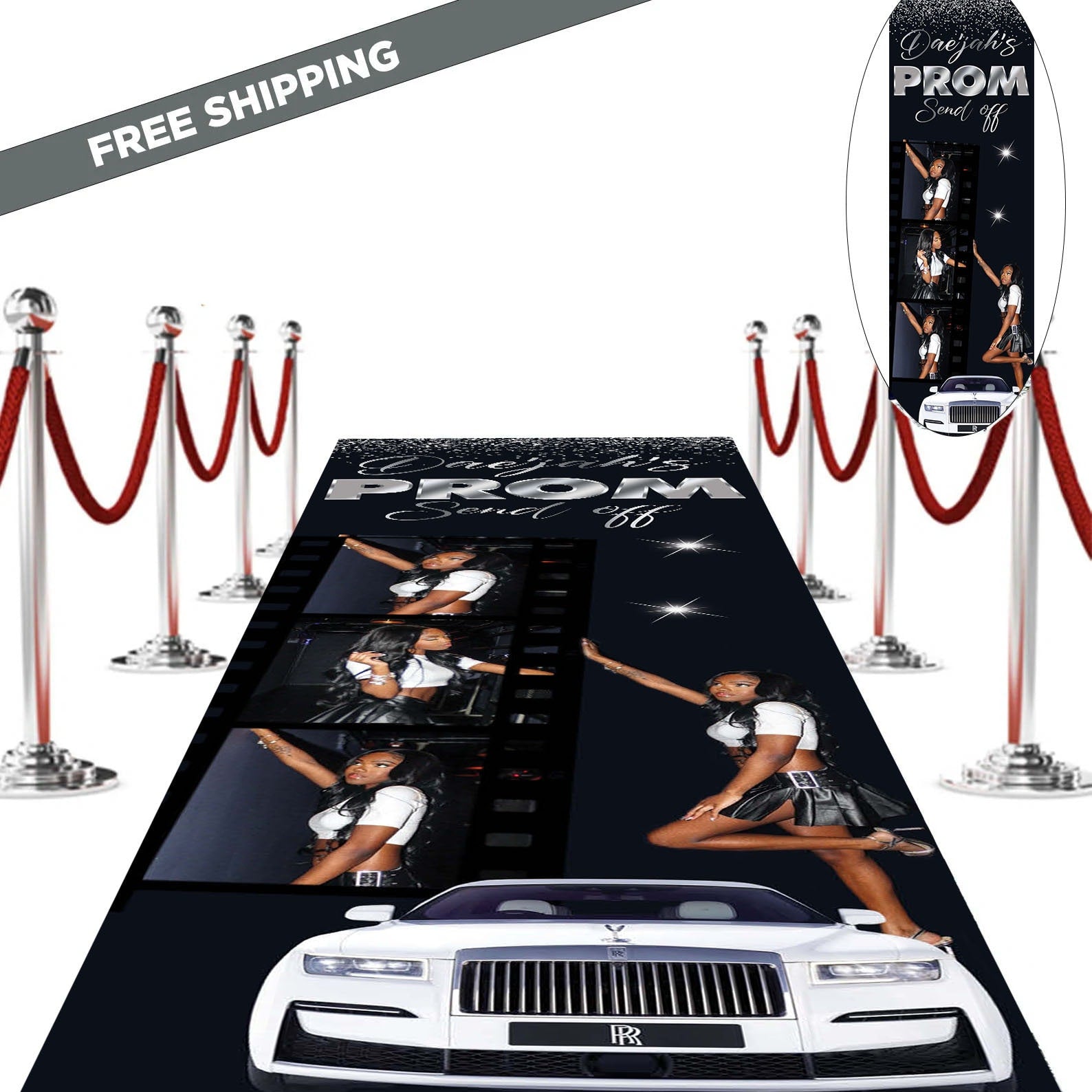 Prom Red Carpet, 3x20 Floor Decal, Removable vinyl sticker, Custom red ...