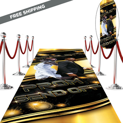 Red Carpet, Custom red carpet, aisle runner, 3x20 Floor Decal, Prom backdrop, Removable sticker, graduation banner, Prom send off