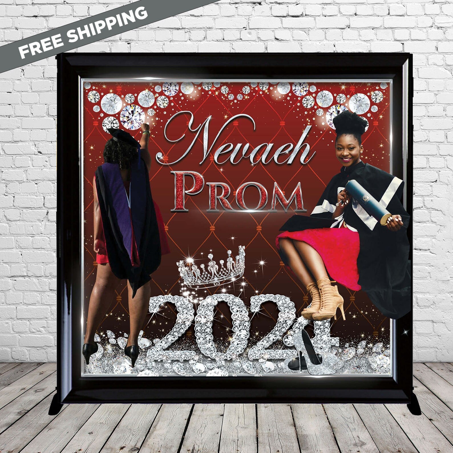 Custom backdrop, Prom Step and Repeat backdrop, Prom 2024 Backdrop, Pr ...