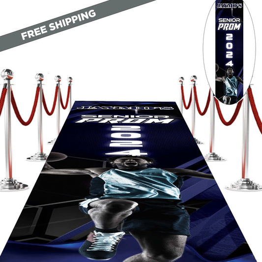 Custom red carpet, prom aisle runner, 3x20 Decal, Removable vinyl sticker, sports banner, Aisle runner personalized, sports backdrop