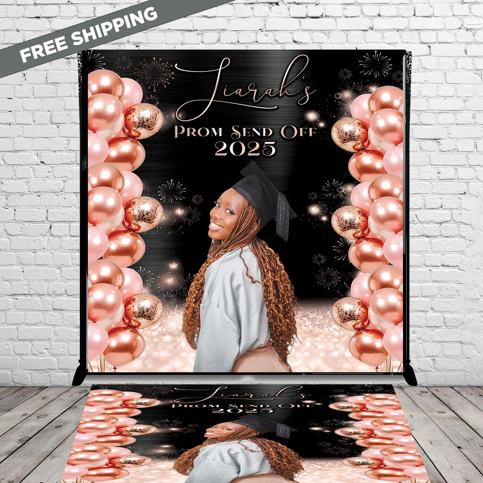 Prom Step Off Prom send off Bundle deal, Prom step and Repeat, backdrop decal, custo ...