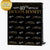 Happy 40th Birthday Large Print Black and Gold Custom Step and Repeat Backdrop