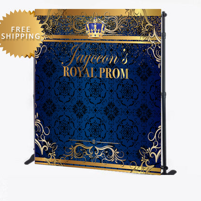 Royal prom King royalty step and repeat custom backdrop