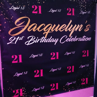40th-Birthday-Pink-and-Black-Custom-Step-and-Repeat-Backdrop