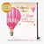 Hot Air Balloon Adventure Baby Shower Step and Repeat Backdrop Banner