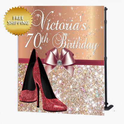 Dream Design Group Rose Gold Custom Birthday Banner