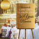 Class Of Reunion Gold Custom Welcome Canvas Sign