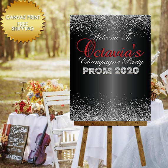 Prom 2020 Custom Welcome Canvas Sign