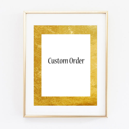 Custom order - Price difference plus increased weight