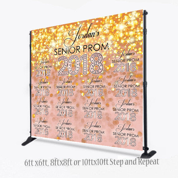 Custom 8x8 FEET Photo Booth Step and Repeat, Prom Step and Repeat, Prom Backdrop, Birthday Step and Repeat, Photo Props, Printable, Wedding