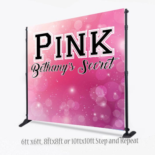Custom 8x8 FEET Photo Booth Step and Repeat, Sweet 16 Step and Repeat, Birthday Step and Repeat, Photo Props, Printable, Bridal Shower