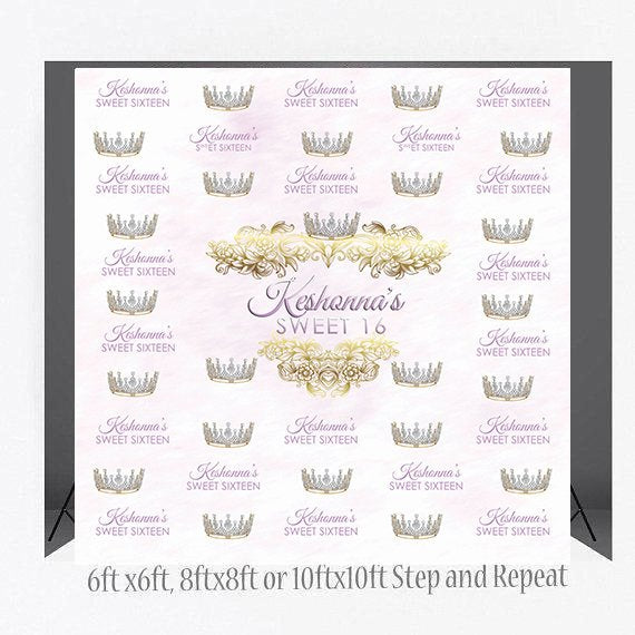 Custom 8X8 Photo Booth backdrop custom Step and Repeat, Princess Birthday photo booth, Prom Backdrop, Printable Backdrop, Wedding Backdrop