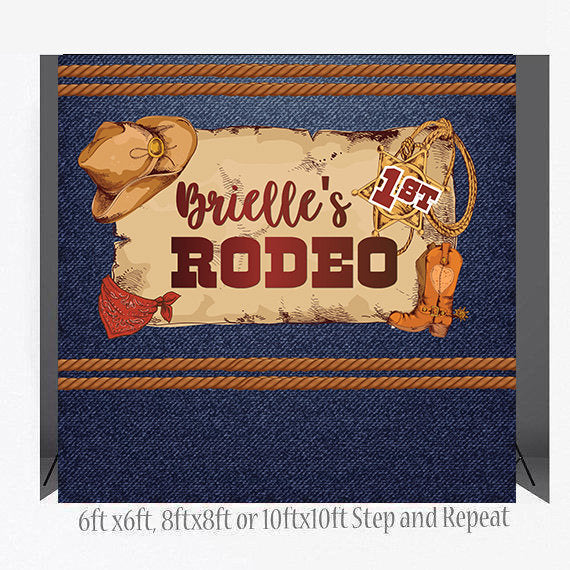 Custom 8x8 FEET Photo Booth Step and Repeat, Cowboy Backdrop, Rodeo Backdrop, Western backdrop, Photo Props, Printable Back drop,Cowboy