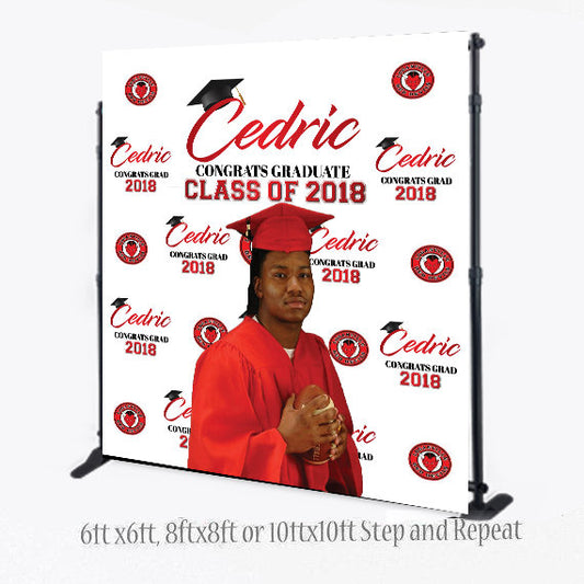 Class of 2018 backdrop, Graduation Step and Repeat, Birthday Step and Repeat, Photo Booth backdrop,Graduation Step and Repeat