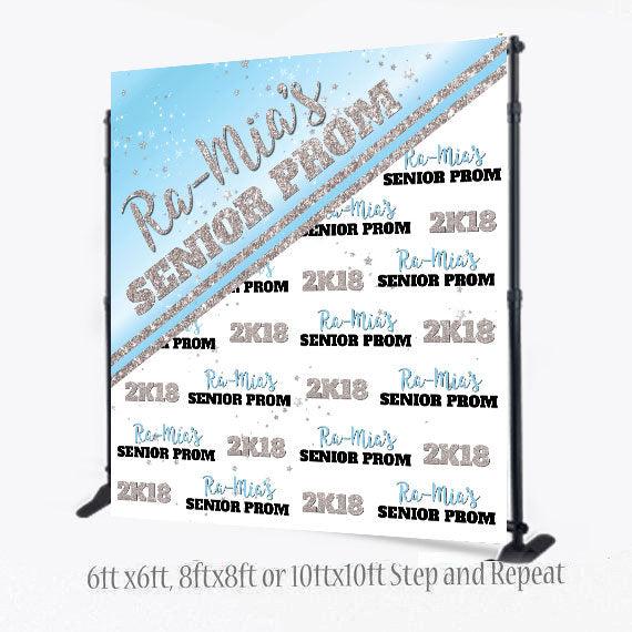 Custom 8X8 Photo Booth backdrop, Breakfast at, Prom Step and Repeat,Sweet 16, photo booth,  Prom Backdrop, Printable Backdrop, Senior Prom