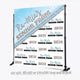 Blue and Silver 2020 Senior Prom Custom Step and Repeat Backdrop