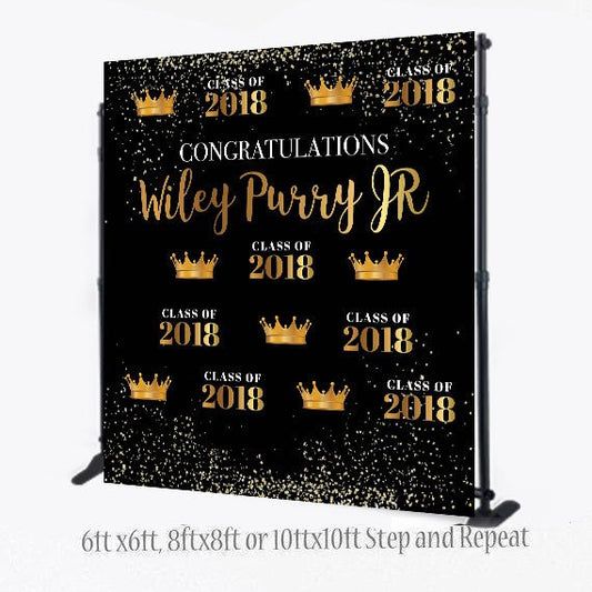 Custom 8X8 Photo Booth backdrop, Graduation Step and Repeat, Sweet 16, photo booth,  Birthday Backdrop, Printable Backdrop, Senior Prom