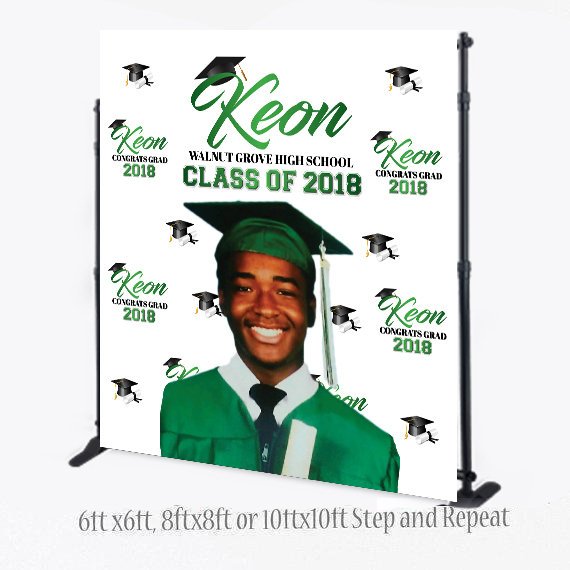 Photo Booth backdrop,Graduation Step and Repeat, Class of 2018 backdrop, Graduation Step and Repeat, Birthday Step and Repeat,